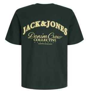 T-Shirt Vert Foncé Garçon Jack & Jones Brandes vue 0