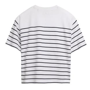 T-Shirt Blanc/Noir Femme Teddy Smith Carla vue 0
