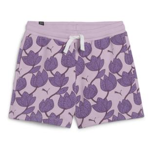 Short Mauve Fille Puma Blossom vue 0