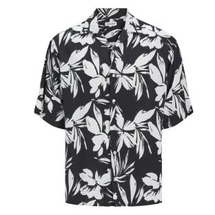 Jack &amp; Jones Resort Floral Black/White Boy's Shirt Photo of the Espace des Marques %store% store - view of %key%