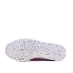 Baskets Blanc/Mauve/Rose Fille Puma Shuffle Downtown vue 0
