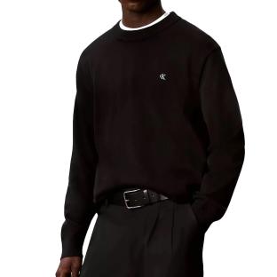 Pull Noir Homme Calvin Klein Jeans Crwn vue 0