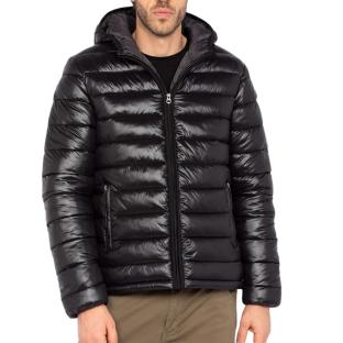 Daunenjacke Schwarz Mann Schott DRAGO Ansicht 0