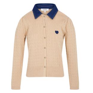 Gilet en maille Beige Femme Morgan Boutons vue 0