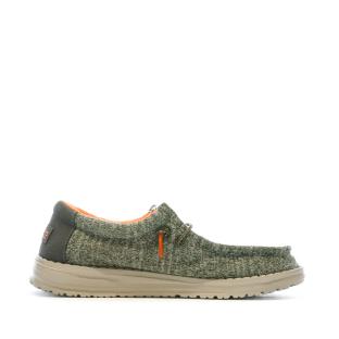 Hey Dude Wally Youth 13013 Khaki Boys’ Shoes Photo of the Espace des Marques %store% store - view of %key%