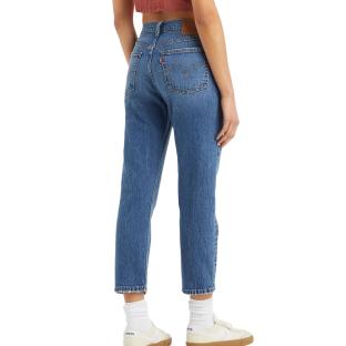 Jean 501 Bleu Clair foncé Femme Levi's Original Cropped vue 0