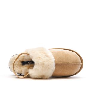 Sabots fourrés à élastique Beige Femme Xti Microfiber vue 0