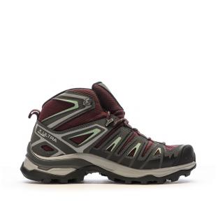 Salomon Pioneer Botas senderismo Mujer Gris/Burdeos ver 0