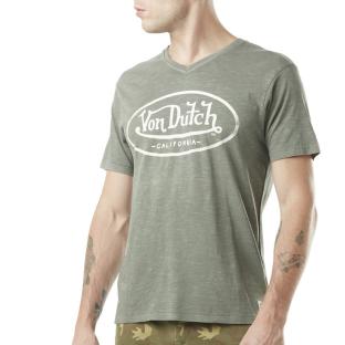 T-shirt Kaki/Beige Homme Von Dutch TYRON vue 0