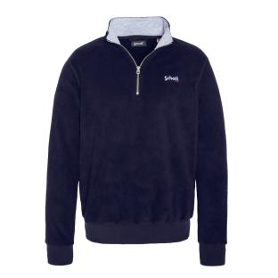 Marine Herren Schott Half Zipped Fleece Sweatshirt Ansicht 0