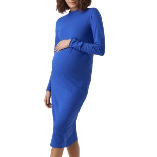 Vestido de embarazada azul real Mamalicious Mlia ver 0