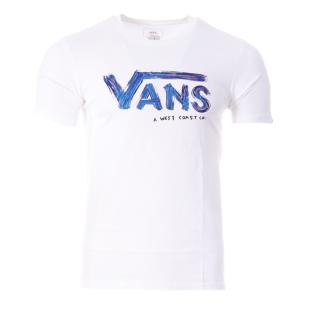 Camiseta pintada Vans blanca/azul para hombre ver 0