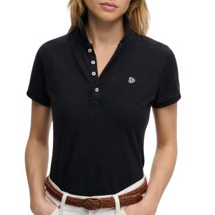 Superdry Heritage Slim Fit Women’s Navy Polo Shirt Photo of the Espace des Marques %store% store - view of %key%