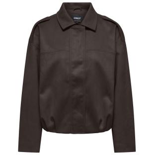 Veste en Suédine Marron Foncé Femme Only Amber vue 0