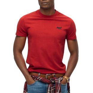 T-shirt Rouge Homme Superdry Vintage LogoR6T vue 0