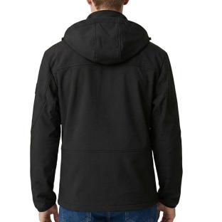 Veste Noire Homme Paname Brothers Softshell ROBIN vue 0