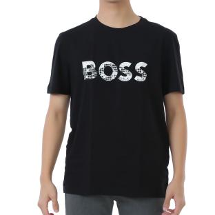 Lote de 2 camisetas negro/blanco para hombre de Hugo Boss con estampado ver 0