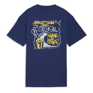 Puma Relaxed T-Shirt für Jungen in Marineblau Ansicht 0