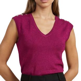 T-Shirt Violet Femme Morgan DIVALI vue 0