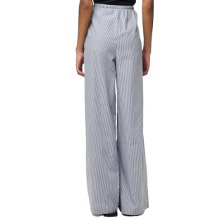 Pantalón fluido azul/marrón de mujer Pieces Feline ver 0