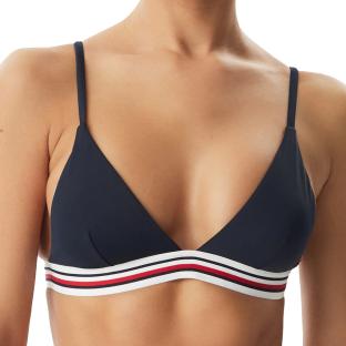 Tommy Hilfiger Damen-Bikini-Oberteil „Marine“, Triangel-Schnitt günstig