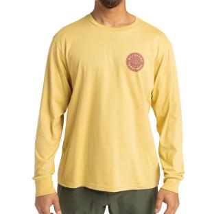 Gelbes Langarm-T-Shirt für Herren von Billabong Stamp Ansicht 0