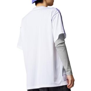 Real Madrid Lifestyle Jersey White/Purple Men's Adidas Icon Photo of the Espace des Marques %store% store - view of %key%