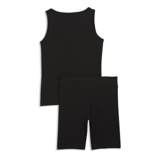 Puma Ess Elevated Rib Tan Girls’ Black Set Photo of the Espace des Marques %store% store - view of %key%