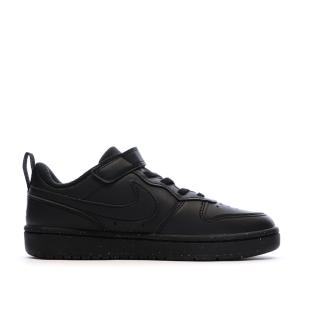 Baskets Noires Garçon Nike Court Borough Low Recraft vue 0