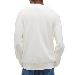 Tommy Hilfiger Men’s White Slim-Fit Jumper Photo of the Espace des Marques %store% store - view of %key%