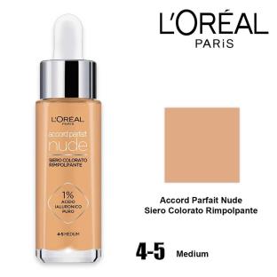 Sérum Teinté Repulpant L'Oréal Paris Accord Parfait Nude 4-5 Medium vue 0