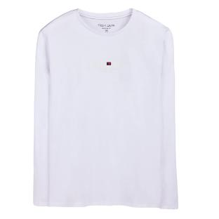Men’s White Long-Sleeved T-Shirt by Teddy Smith – Jim Photo of the Espace des Marques %store% store - view of %key%