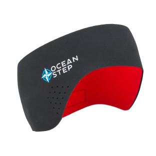Thermisches Stirnband Schwarz/Rot Ocean Step Headband 3 mm Neopren Ansicht 0