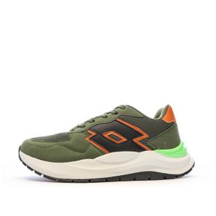 Baskets Kaki/Orange Homme Lotto Twenty6 vue 0