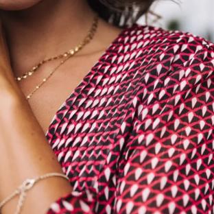 Freeman Porter Juna Women’s Red/Black Patterned Dress Photo of the Espace des Marques %store% store - view of %key%