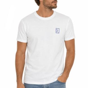 T-shirt Blanc/Bleu Mixte Espace Des Marques Souvenir vue 0