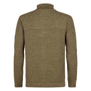 Men's Beige Zipped Sweatshirt Petrol Industries Collar Photo of the Espace des Marques %store% store - view of %key%