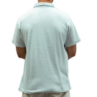 Polo azul claro para hombre de Paname Brothers, de felpa ver 0