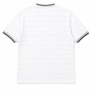 Camiseta blanca de hombre RMS26 a rayas ver 0