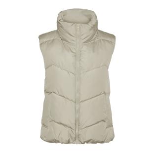 Women's Beige Sleeveless Coat Vero Moda Ligaeva Photo of the Espace des Marques %store% store - view of %key%