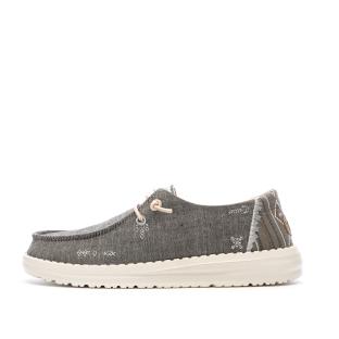 Chaussures Grises/Roses Femme Hey Dude Wendy Boho vue 0
