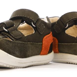 Sandales Kaki Garçon Kickers Salome vue 0
