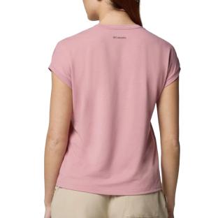 Camiseta rosa de mujer Columbia Boundless Trek ver 0