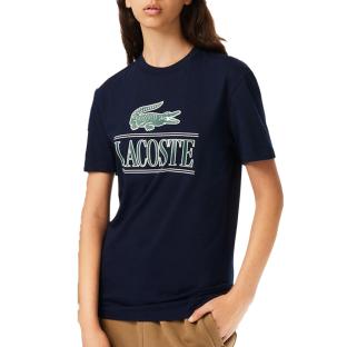 Lacoste TH1218 Unisex-T-Shirt in Marineblau Ansicht 0