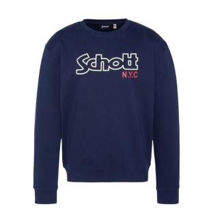Sweat Marine Homme Schott Stanley vue 0