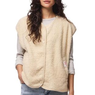 Chaleco sin mangas beige para mujer de Pieces Katty ver 0