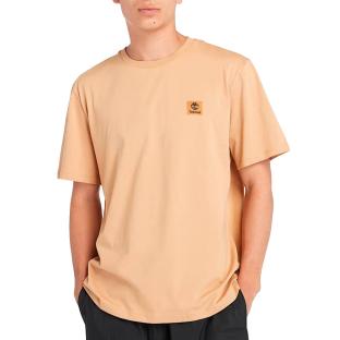 Timberland Herren-T-Shirt in Camel mit Emblem am Ärmel Ansicht 0