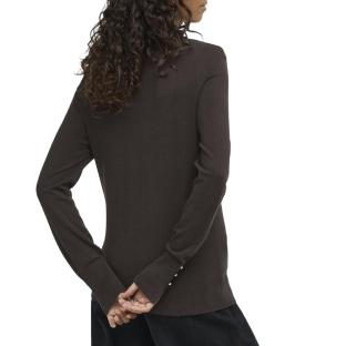 Pull Marron Femme JDY Button vue 0