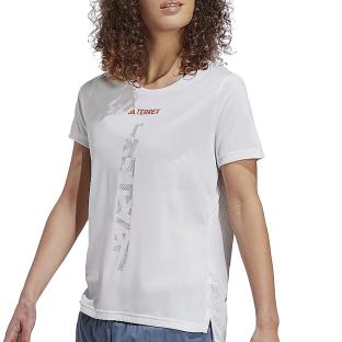 T-Shirt Blanc Femme Adidas Agr vue 0