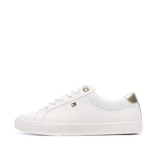 Baskets Blanches/Argent Femme Tommy Hilfiger Sneaker pas cher